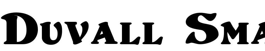 Duvall Small Caps Bold Font Download Free